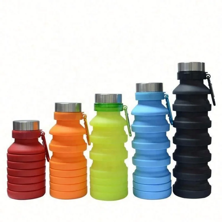 

Quality Silicone Folding Single Layer Sport Cup Reusable Water Bottle Gym Mug