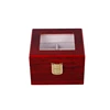 New Arrival Functional Metal Buckle Watch Display Case With Glass Lid