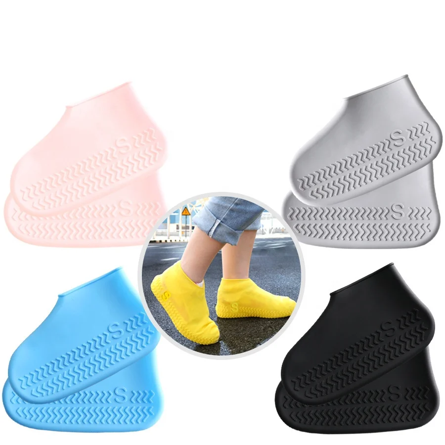 

Wholesale Waterproof Non-Slip Silicone Rubber Rain Boot Shoes Cover Reusable
