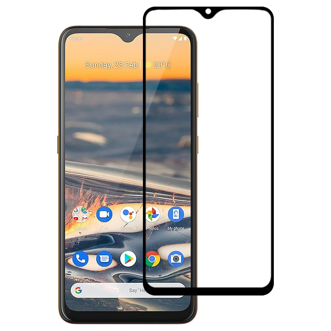 

Dropshipping Best Quality Full Glue Full Screen Tempered Glass Screen Protective Film For Nokia 5.3