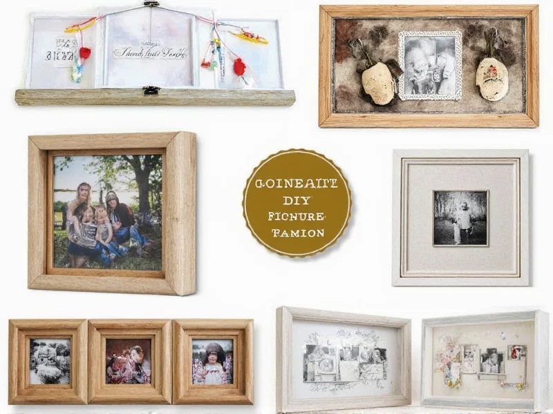 Collection of creative DIY picture frame variations