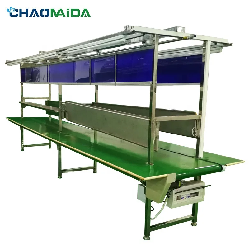 

Double belt line Material box production line with lamp holder