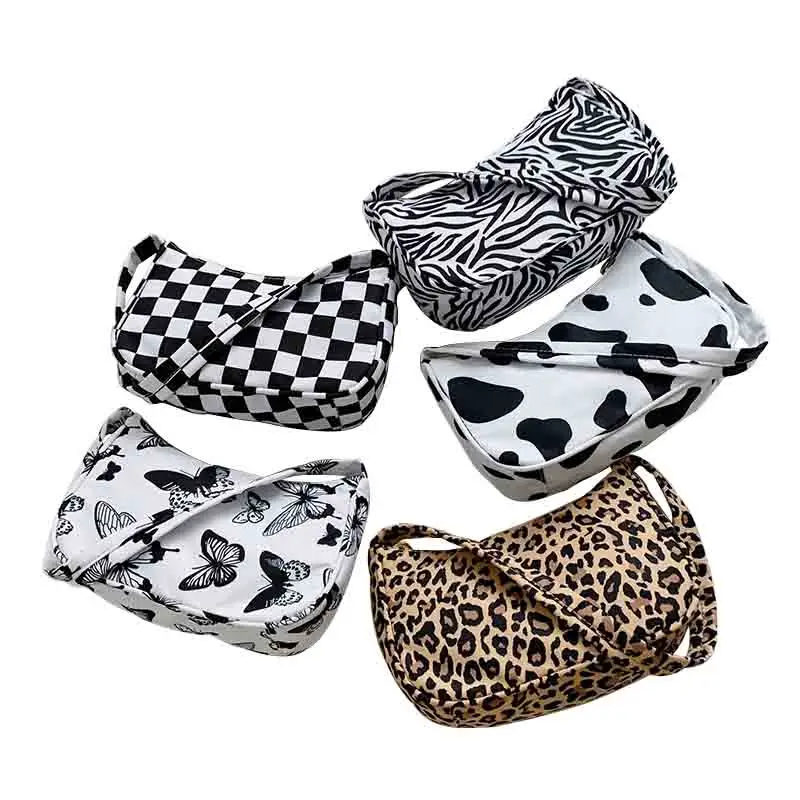 

Trend new color women's bag Personality print underarm shoulder handbag