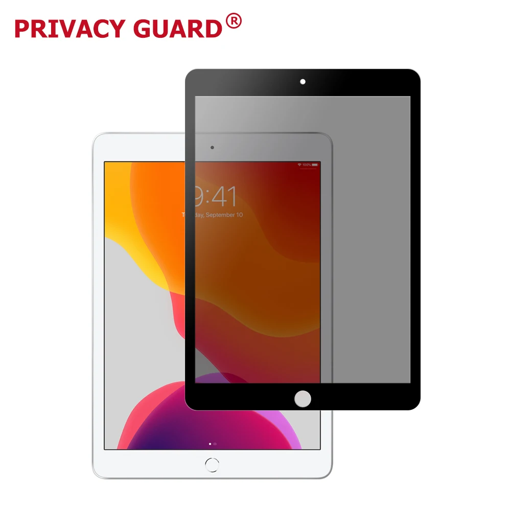 New!!! 11 Years Factory Privacy Film with Frame for iPad 10.2 No Need Installation Kit Silk Print Privacy Filter for Tablet