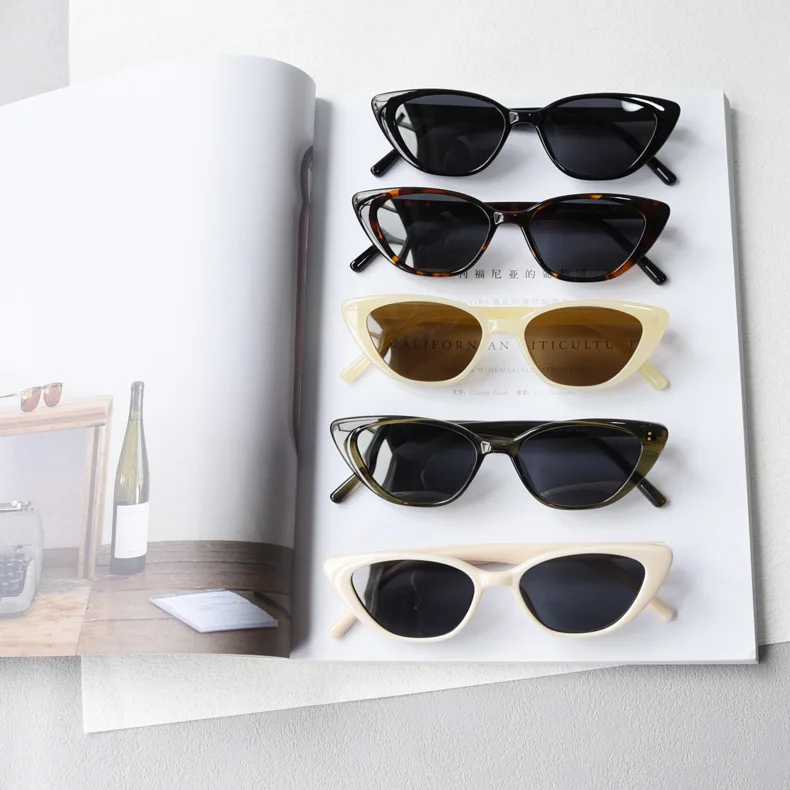 

Vintage Small Cat Eye Frame High Quality Polarized Sun Glasses Women Fashion Tr90 Sunglasses