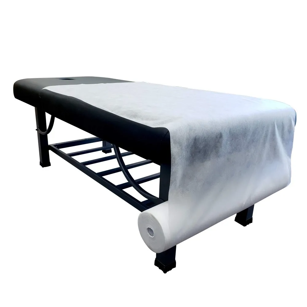 

Factory Price New Disposable examination cover bed sheet roll couch roll, White