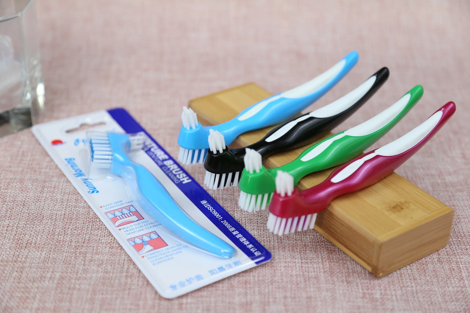 False Tooth Brush Denture Brush With Hard Bristle 0.25mm Or 0.30mm