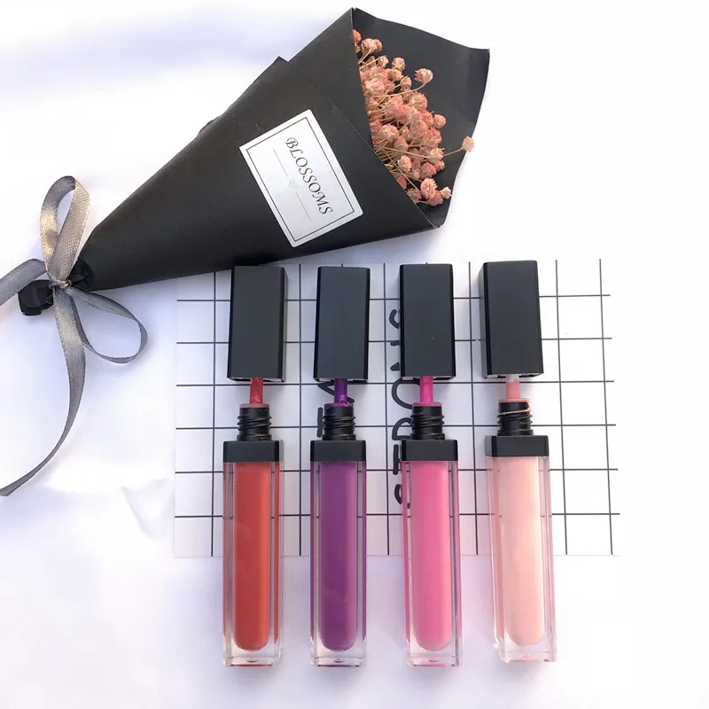 

Best seller custom organic vegan makeup 18 hours waterproof private label matte liquid lipstick, Many liquid lipstick color for choose