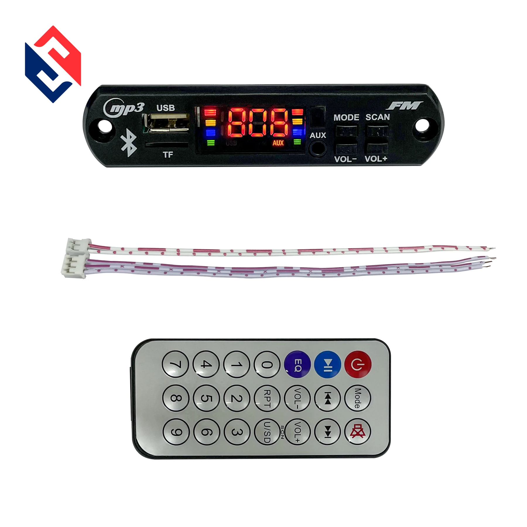 

BT Wireless MP3 WMA Decoder Board Car Audio USB TF FM Radio MP3 Player Module With Remote Control