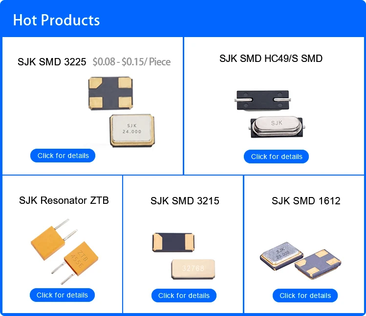 SJK8008 SMD 2016 MEMS Programmable Oscillator CMOS 100MHz 20PF 20ppm 3