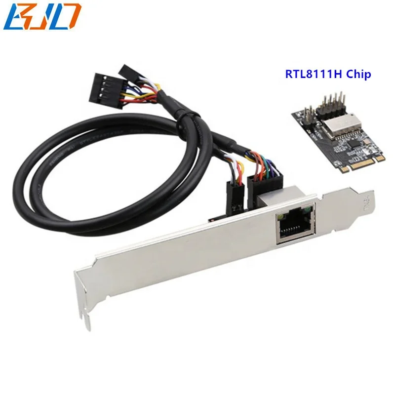 

1000Mbps Gigabit RJ45 Port Network Card NGFF M.2 Key B+M Adapter Lan Card