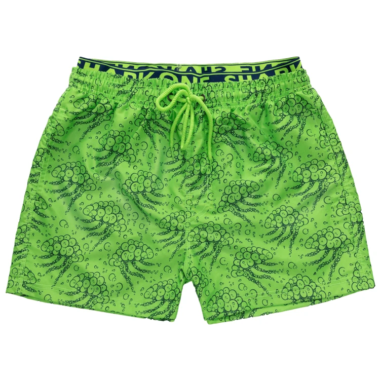 

2022 Wholesale Little Octopus Soft Waterproof Quick Dry Polyester Mens Short Swim Trunk