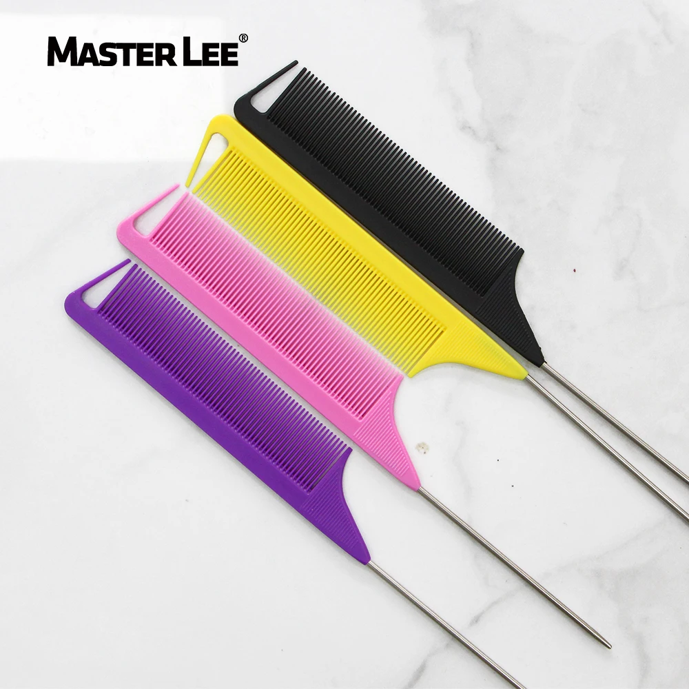 

Masterlee Custom Heat Resistant Pin Rat Tail Comb Parting Hair Dyeing Combs With Logo, More color