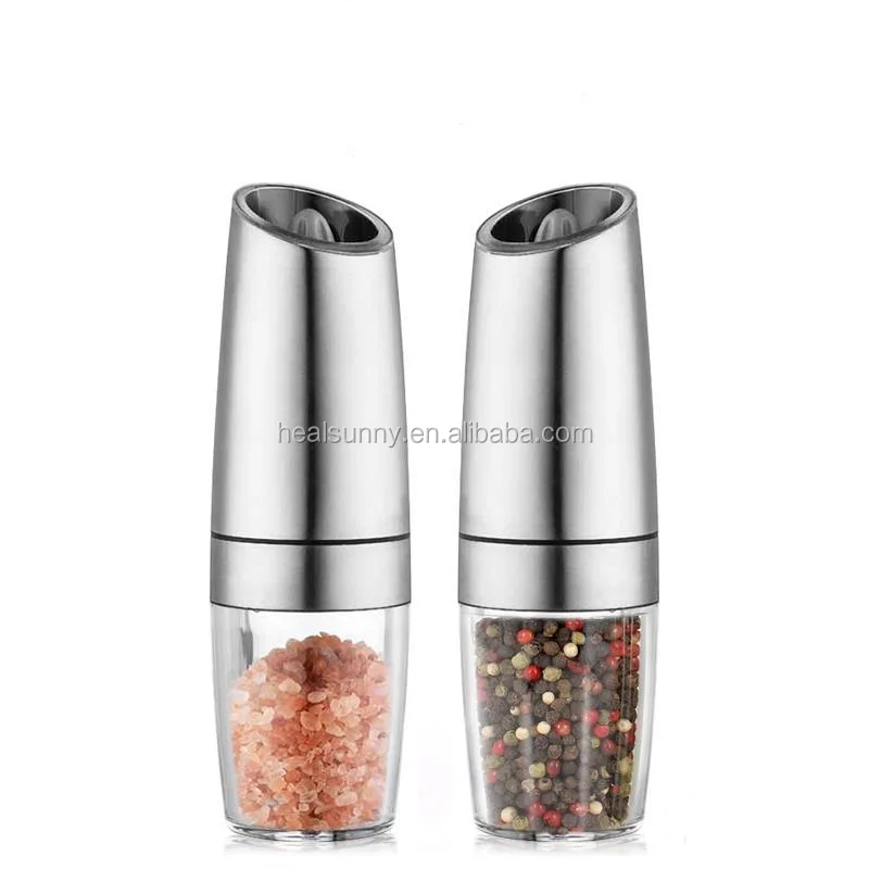 

Stainless Steel Salt And Pepper Grinder Set, Silver
