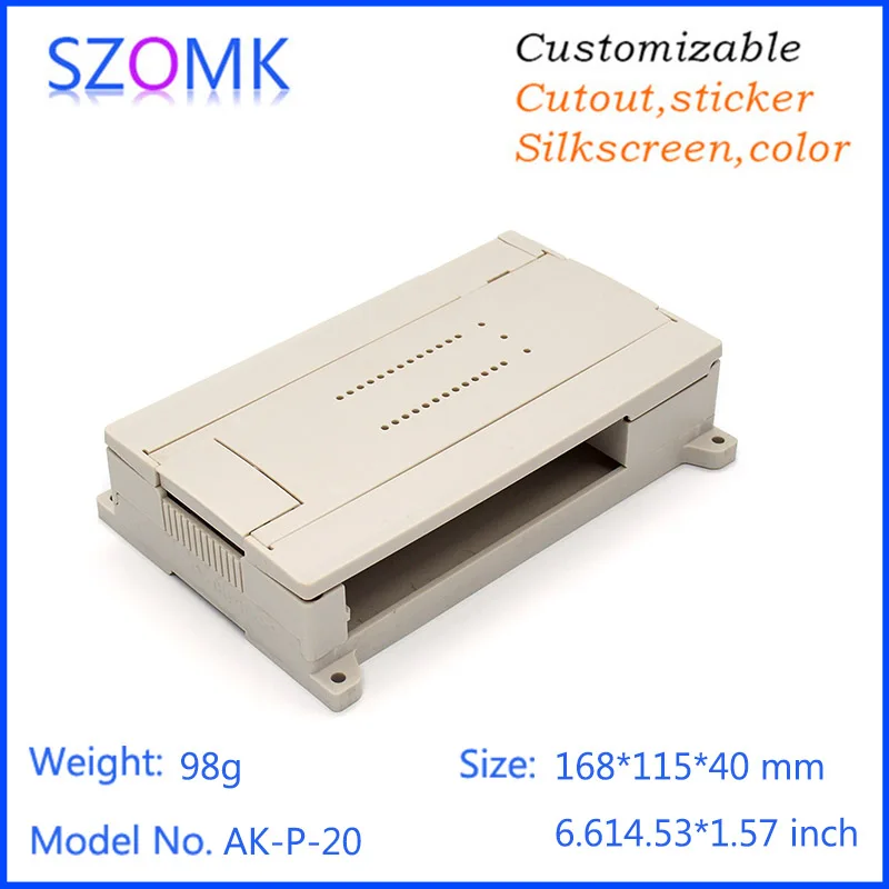 SZOMK Nhà Cung Cấp Sản Xuất Điện Tử Nhựa Din Rail Bao Vây Cho Pcb