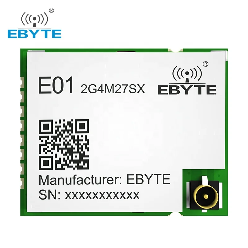 

Ebyte E01-2G4M27SX CE FCC RoHS Nordic NRF24L01P PA LNA Wireless uart 2.4g 500mW 4Km rang Long Distance Rf Transceiver Module
