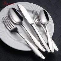 

1810 hotel wedding silver cutlery set stainless steel flatware for restaurant