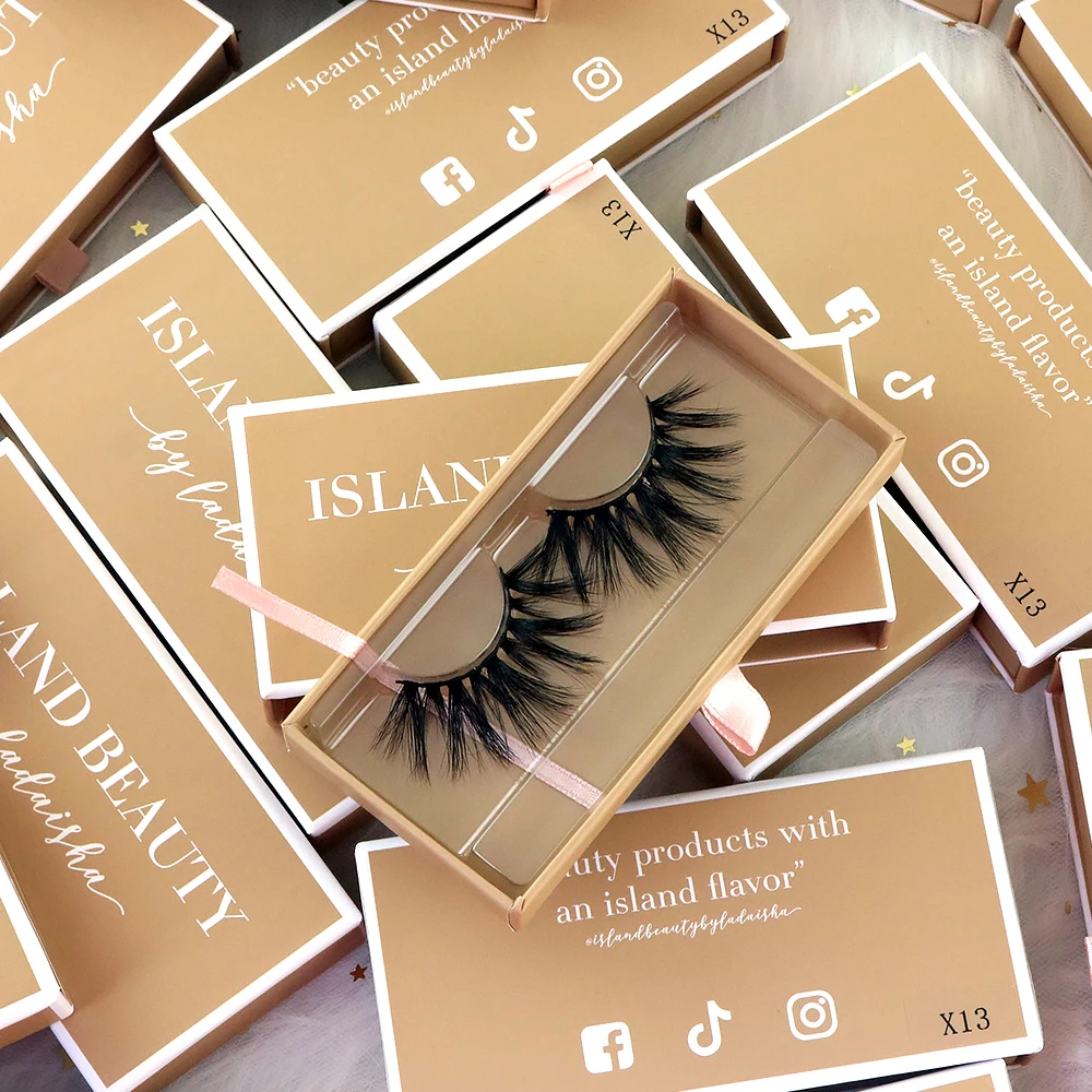 

factory wholesale false mink eyelashes custom logo private label lashes packaging boxes super natural real mink eyelashes