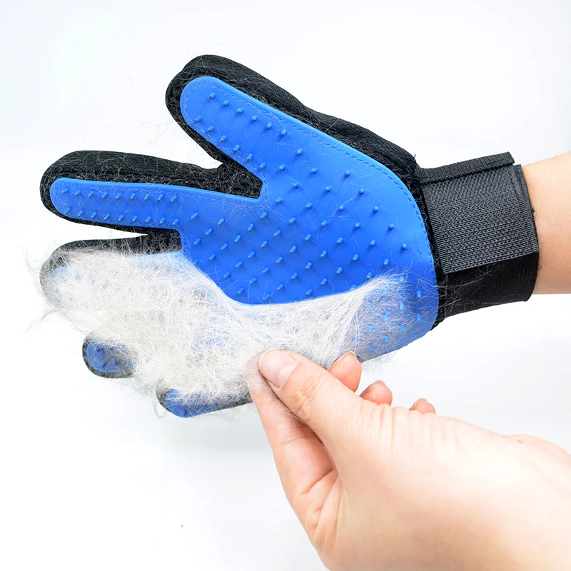 

Sky Pet Factory custom multiple color pet grooming cleaning brush glove, Blue,pink,green