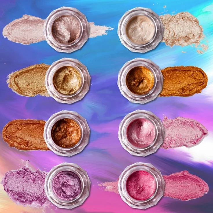 

Long-lasting 8 Colors Hot Selling Glitter Jelly Gel Face Body Highlighter Cream Mermaid Eyeshadow Shimmer Body Loose Powder