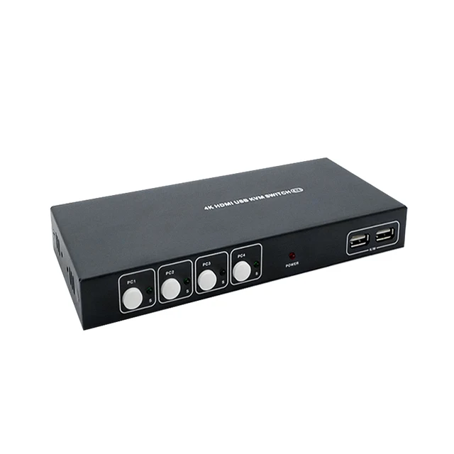 

Factory Custom 4 port HDMI KVM Switch 4k EDID Hot Key KVM Switch