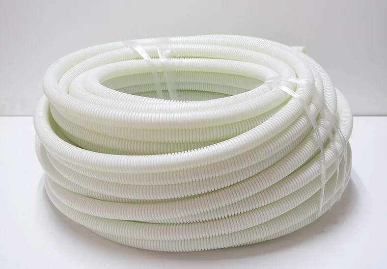 Cheaper Pvc Corrageted Tube 20mm 25mm White Plastic Flexible Pipe