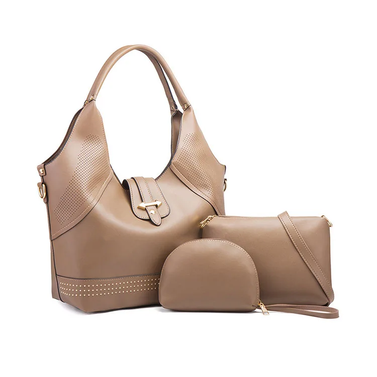 

Latest Classic Brand Designer Lady 3 In 1 Shoulder Bag Ladies 2021 High Quality 3 Pieces Hand Bags Women Purse Set Handbags