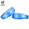 Event DMX512 Program Custom RGB Light UP Wristbands Remote Controlled LED Bracelet