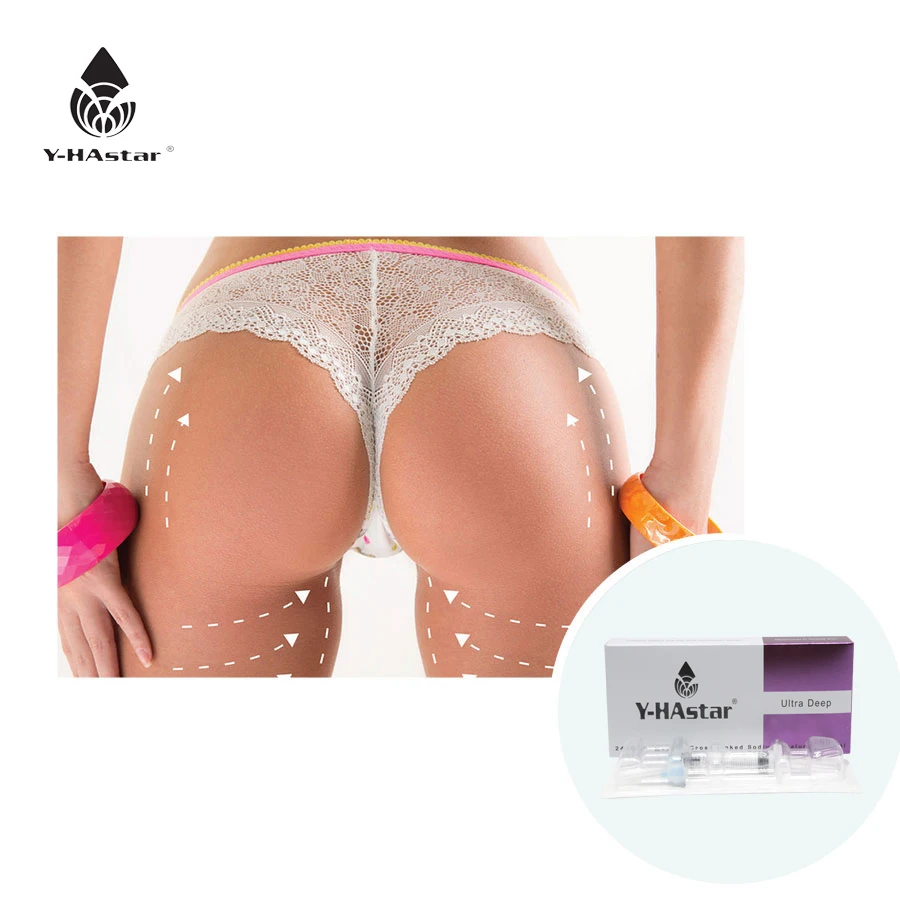 

Cross Linked buttock Injectable dermal filler hyaluronic acid, Transparent