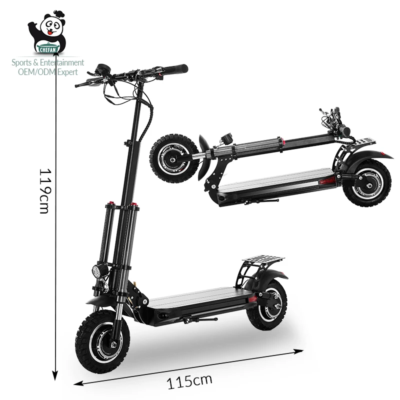 

10 Inch 800W 70Km/H Foldable Electric Scooter Adult Off Road 2 Wheel Standing Electric Scooter, Customized color