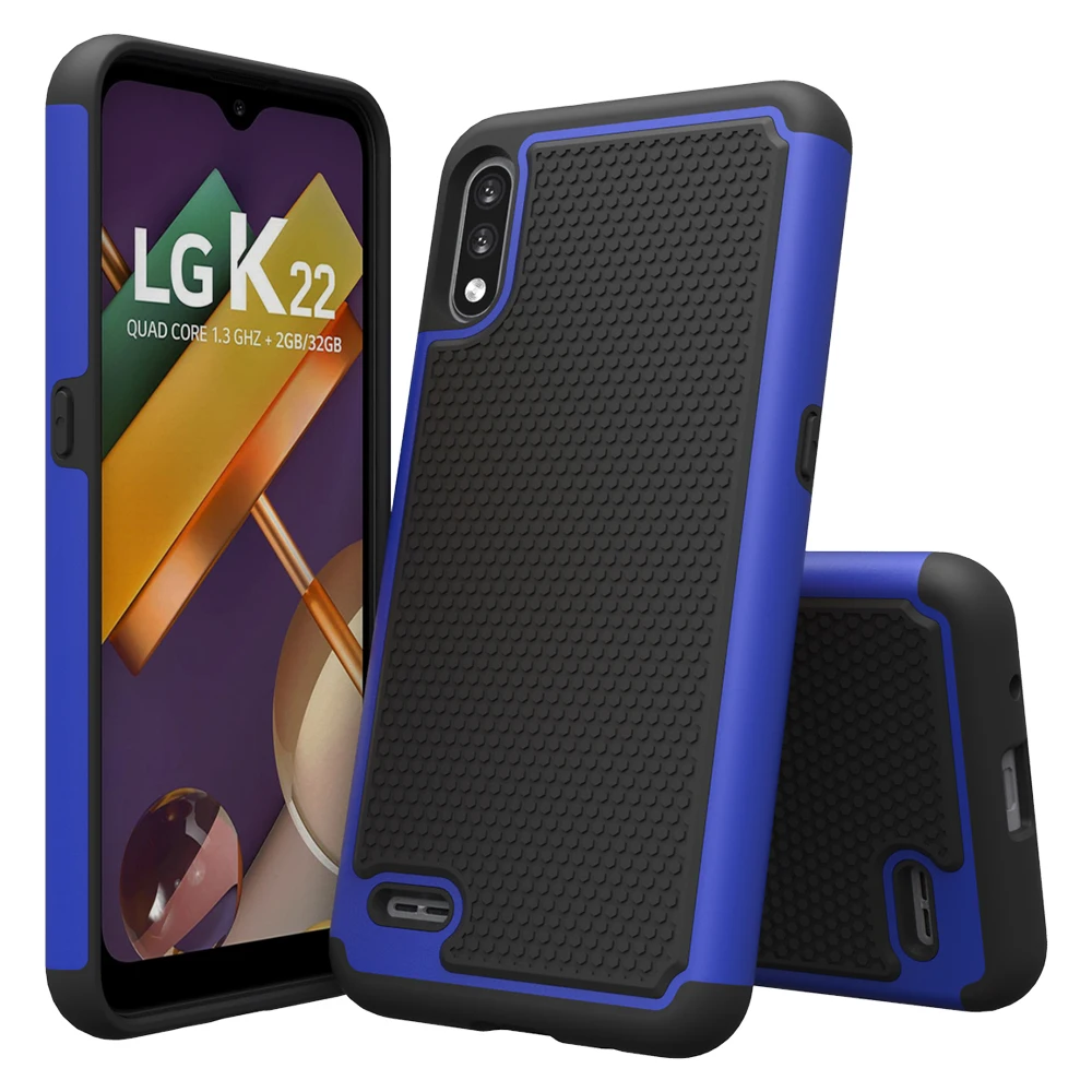 

New Fashion Shockproof TPU+PC Phone Accessories With Football lines Mobile Phone Case For LG K22