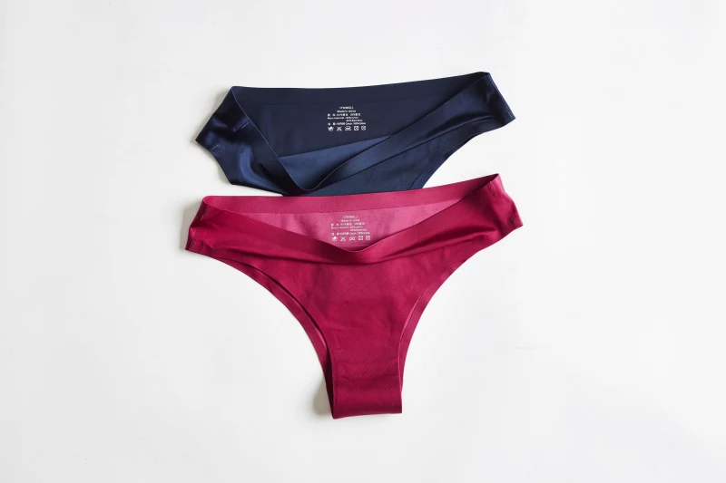 
Ladies One Piece No Trace Women Seamless Underwear Satin Tanga Panties 