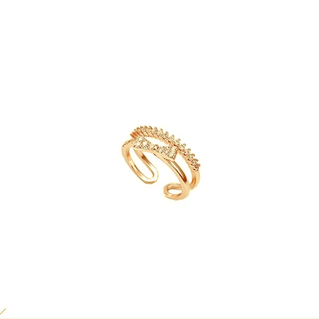 

Cheap custom design New style multiple diamond ring snap fasteners, Golden