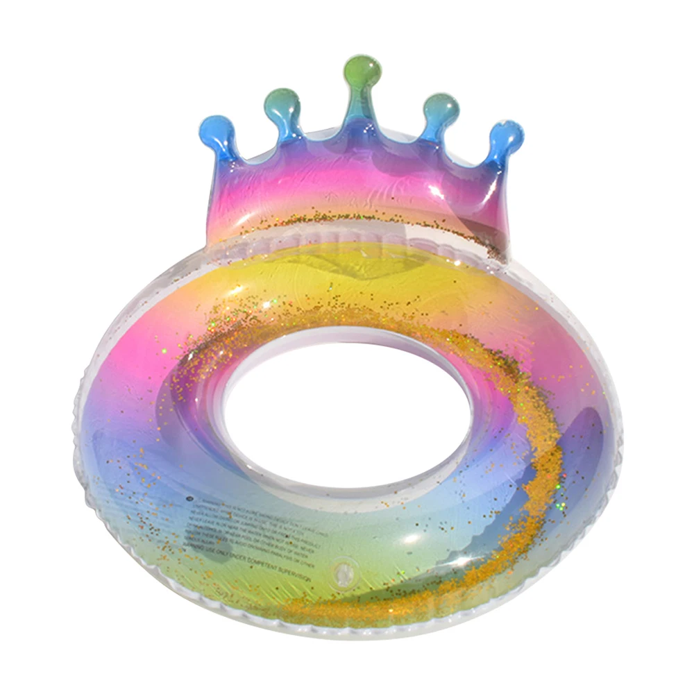 

Newbility Diameter 90cm wholesale crown water ring sequined mermaid swimming ring, 2colours