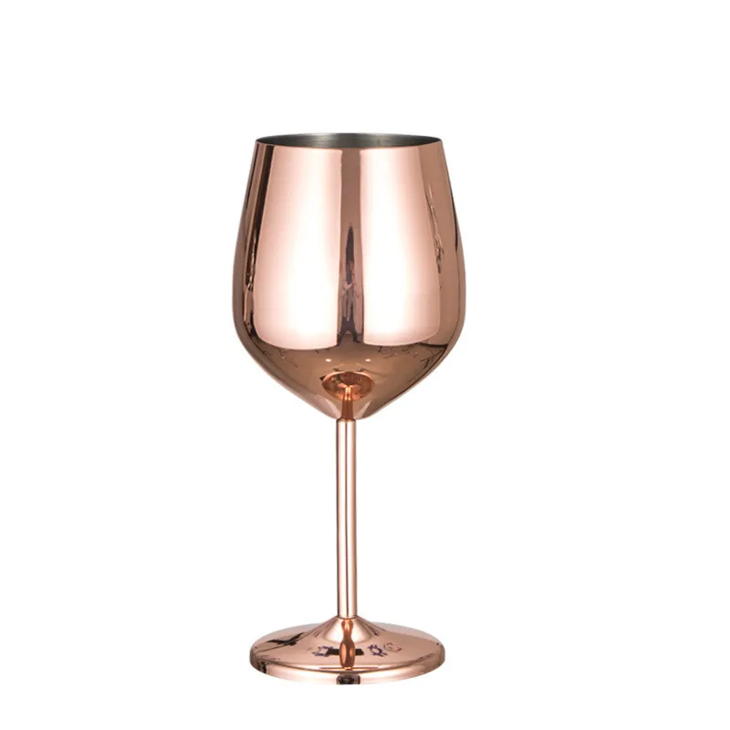 

Custom metal copper goblet tumbler stem wine goblets stainless steel