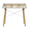 Child Kid Study Table Desk With Pine Wood Legs