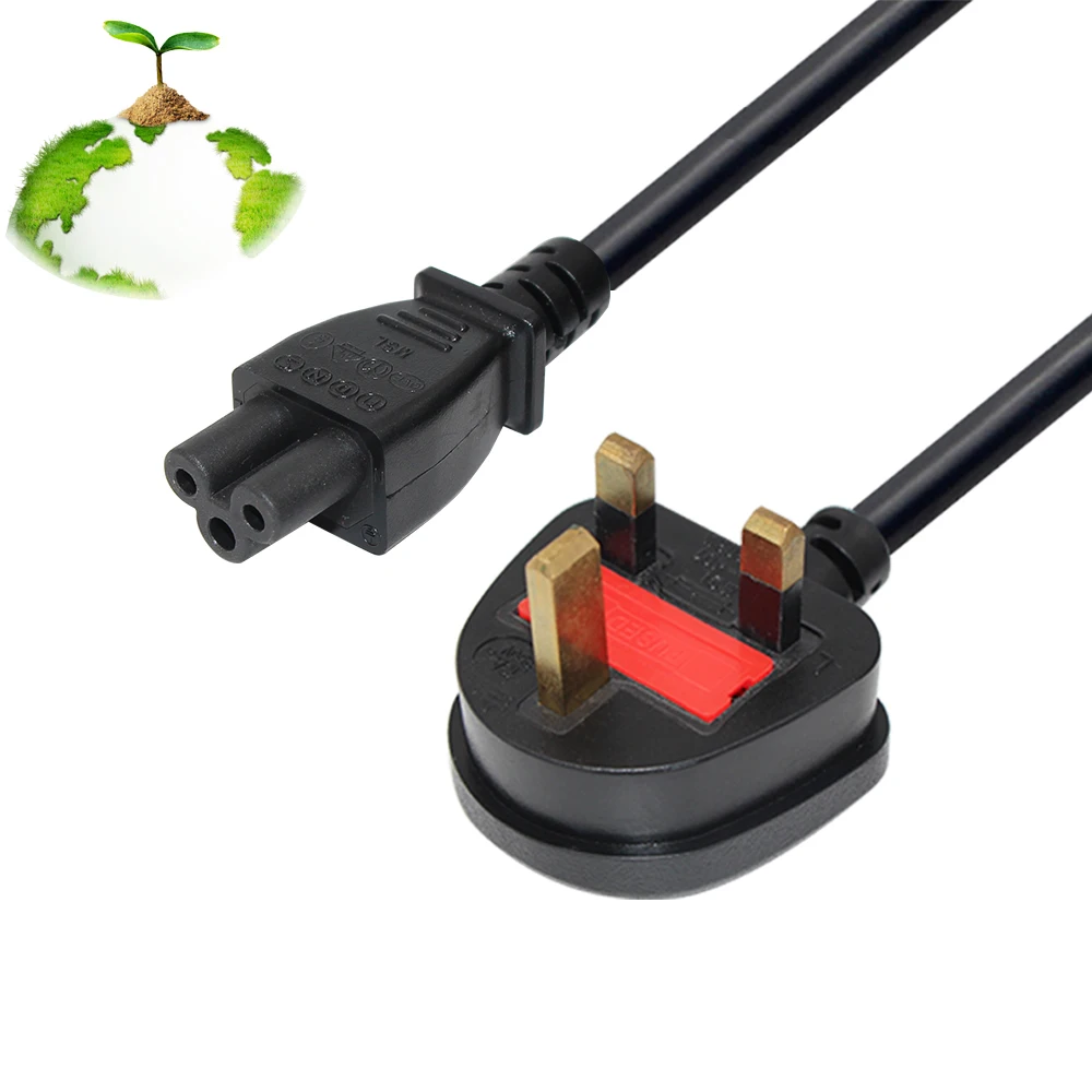 08m C5 Cloverleaf Mains Power Lead Cord Uk 3 Pin Plug Ac Power Cable Mickey Mouse For Laptop 1636