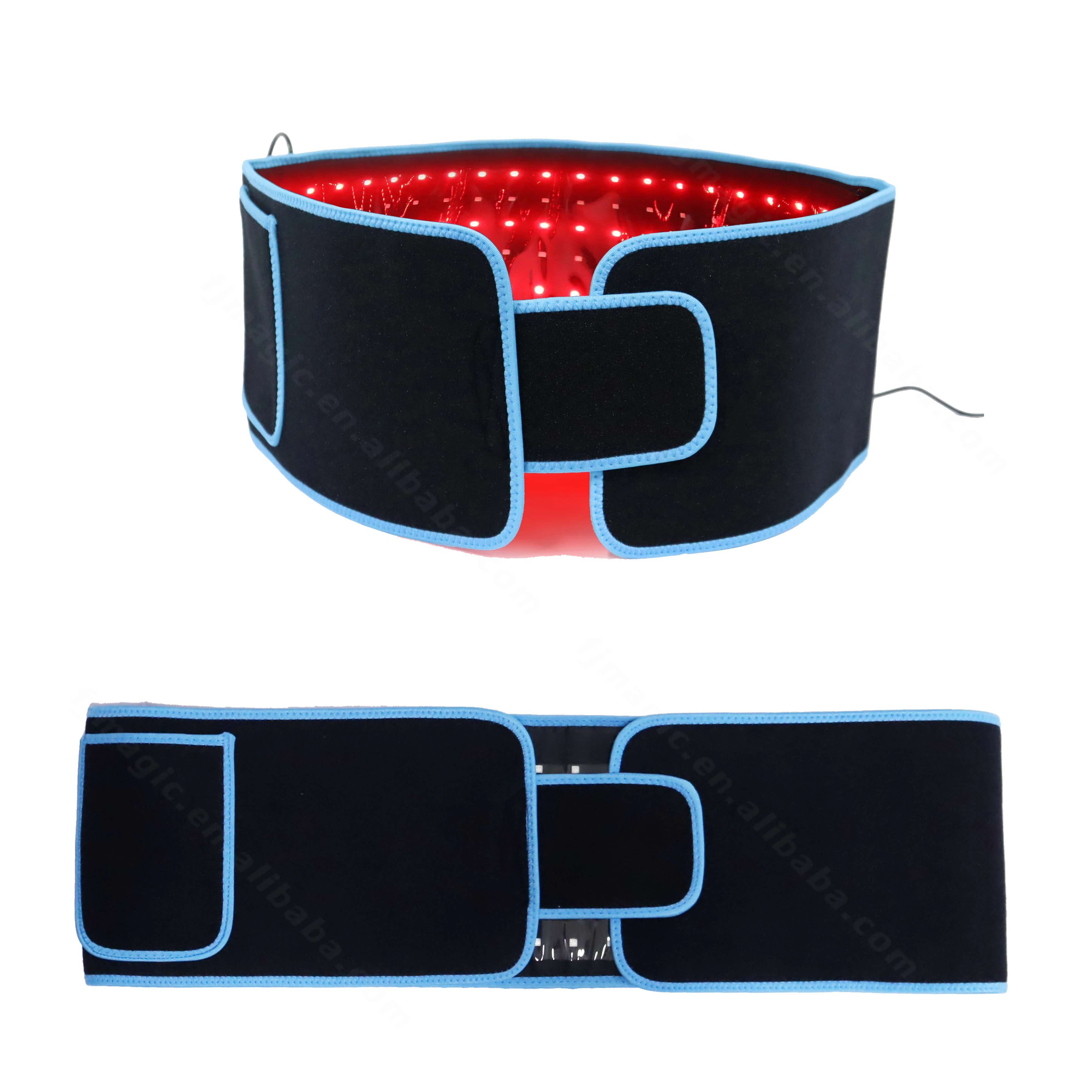 

Popular red light infrared slimming physiotherapy belt, Black
