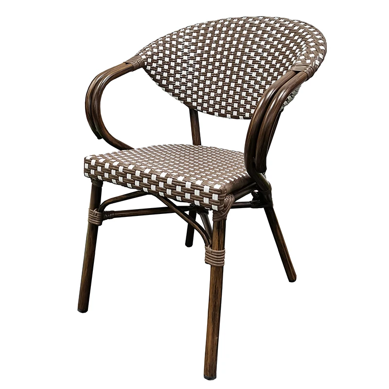 

Hot Waterproof Rattan Chair easy to carry stackable garden Outdoor Handmade Rattan Chair