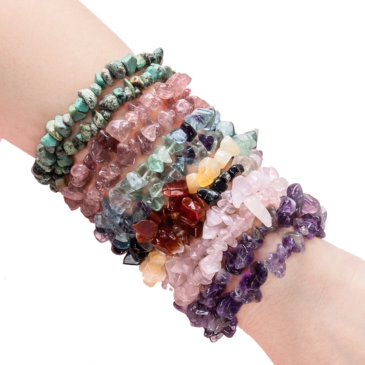 

Yase promotional natural stone druzy bracelet dyed Natural druzy bracelet fancy bracelet Yiwu products factory, As picture shown