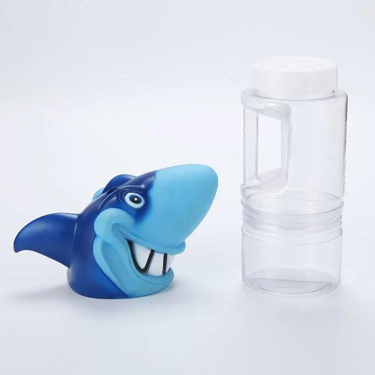 

Amusement park children's toy cup shark head plastic cup, Blue