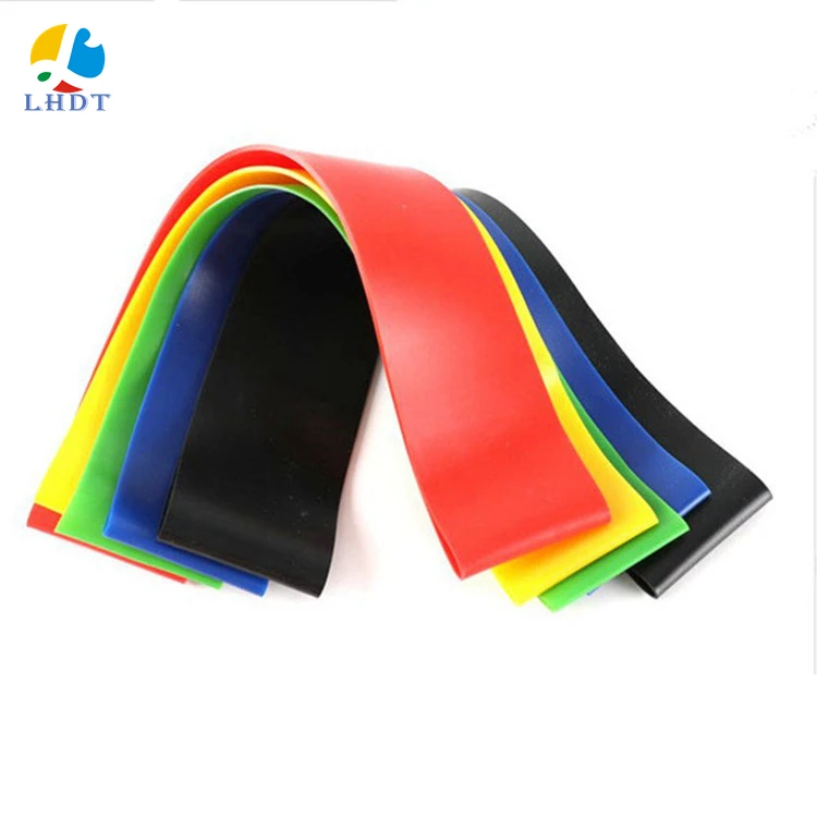 

wholesale 5 loops custom elastic fitness resistance bands set custom logo TPE Exercise bands, Optional