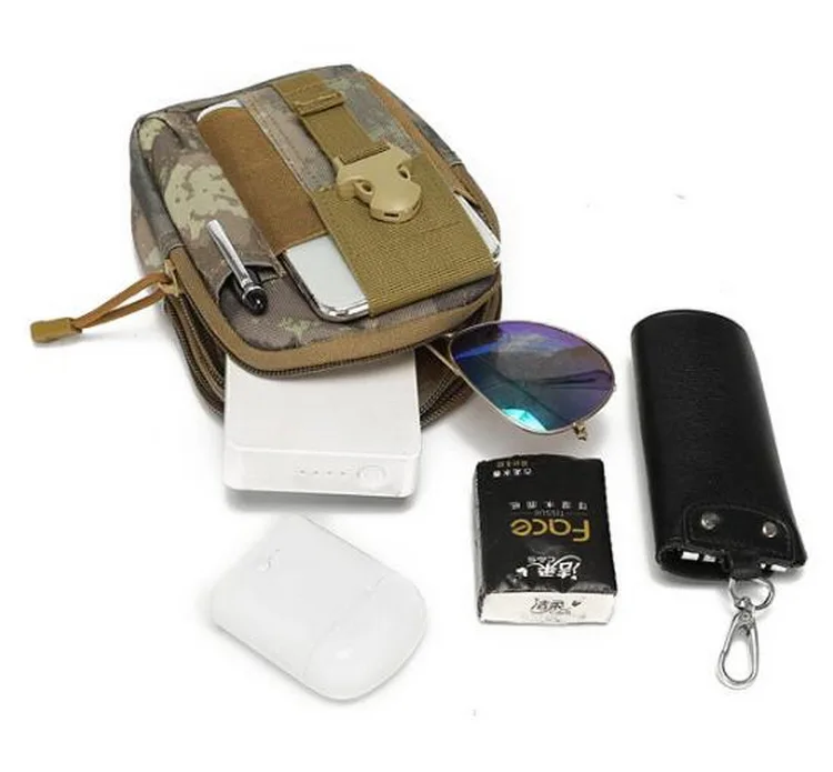 

Fashion Tactical Belt Bag Camouflage Mobile Phone Pouch Belt Bag Outdoor Pack Tactical Waist Bag, Custom patterns
