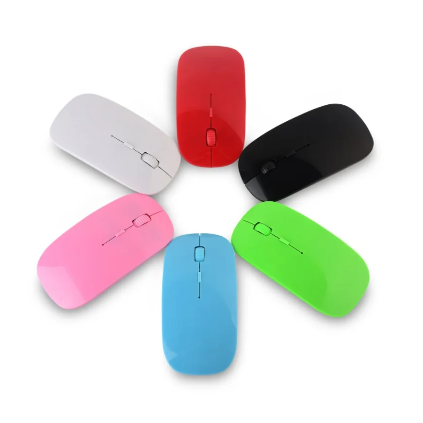 

New USB Optical Wireless Computer Mouse 2.4G Receiver Super Slim Mouse For PC Laptop