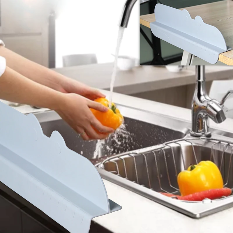 Custom Silicone Kitchen Sink Water Splash Guard Baffle Board With