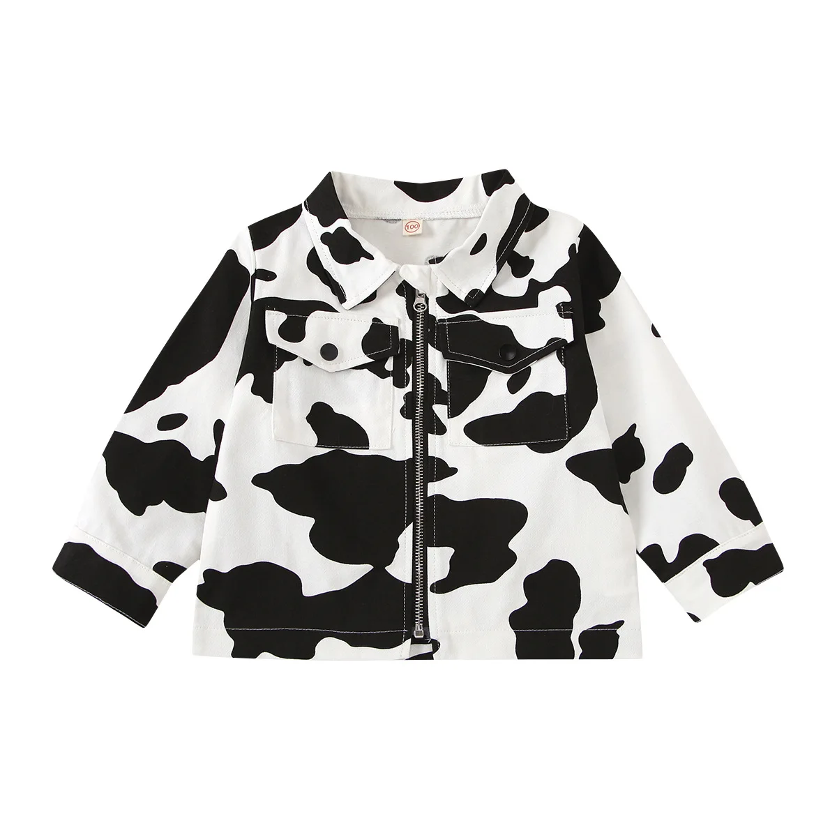 

Girl Cow desgin Coat Jacket Baby Girl Cotton ful print Coats Kids long-sleeve outwear autumn winter