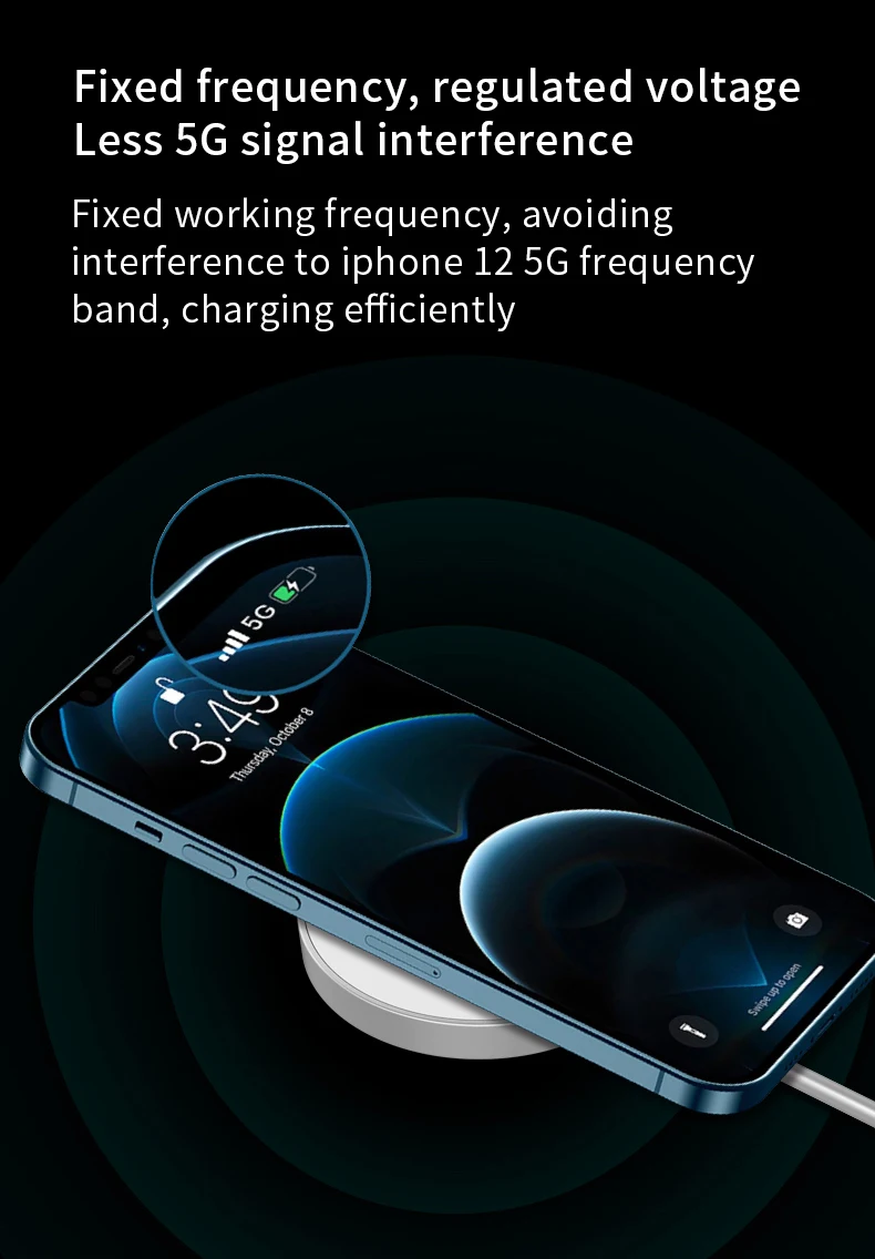 
Mobile Phone Magnet Portable Magnetic Charger For iPhone For Cell Phone 