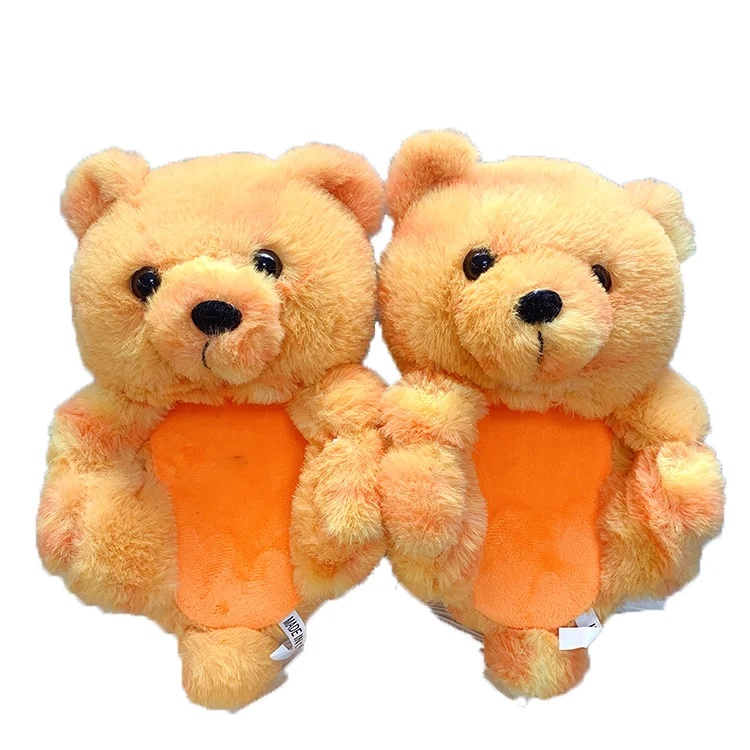 

Multicolor soft fur teddy bear slippers for kid and ladies with cheaper price, 8 colros
