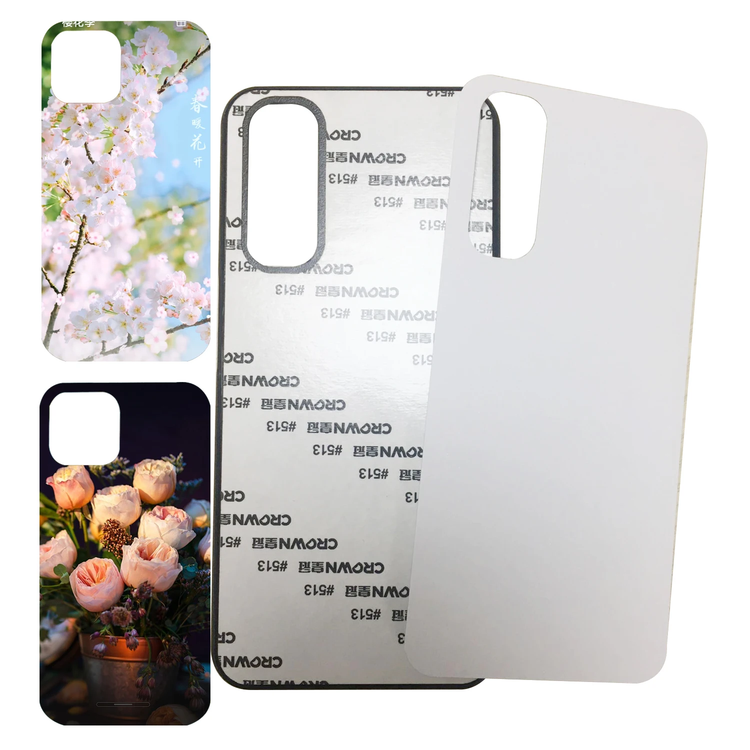 

2D Sublimation TPU PC Blank Phone Case For OPPO Realme 7i Realme 7, Black