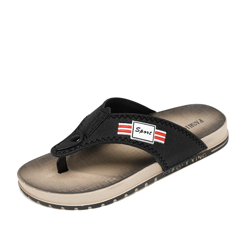 

2021 New Design Summer Beach Men Flip Flops Slipper Shoes Outdoor Rubber Sandals Men's Slippers, Optional